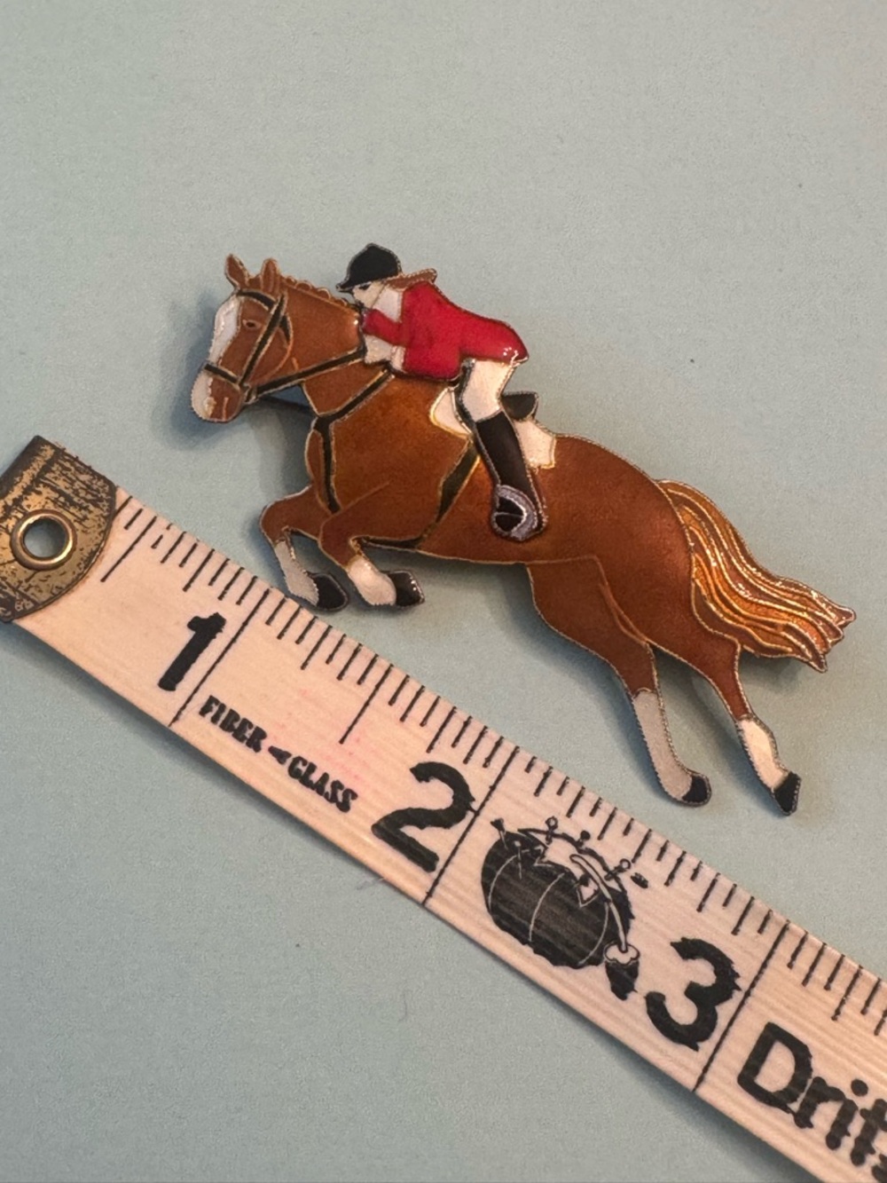 Equestrian Horse Jockey Pin/Brooch